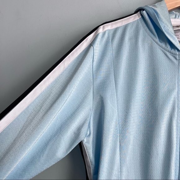 Disney Parks World 2 Piece Main Street Hood Full Zip Track Suit Pale Blue L - Picture 6 of 14